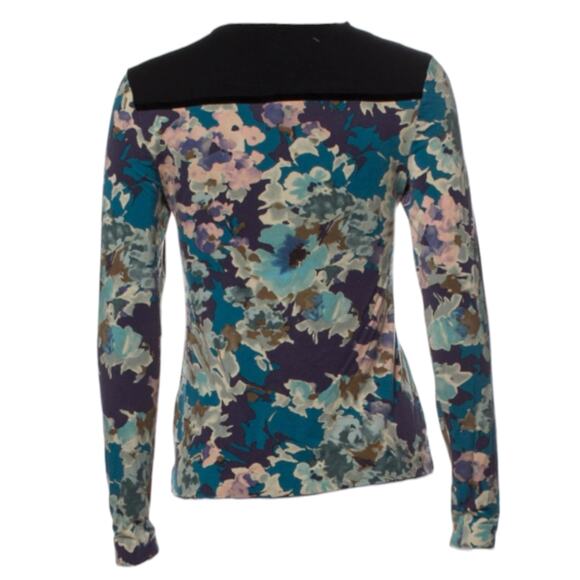 ETRO Knit Top Blouse Shirt Stretchy Very Soft Colorful Artsy Size 4 Round Neck‎ - Picture 2 of 6